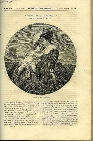 Seller image for LA SEMAINE DES FAMILLES 5EME ANNEE N43 - DISTRIBUTION DES RECOMPENSES APRES L'EXPOSITION DE 1863 DE ALFRED NETTEMENT, LE VALLON DE BRUYERES VIII DE AMEDEE AUFAUVRE, TANANARIVE DE FELIX-HENRI, BIBLIOGRAPHIE - LETTRES D'UNE MARRAINE A SA FILLEULE, for sale by Le-Livre