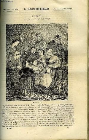 Seller image for LA SEMAINE DES FAMILLES 6EME ANNEE N24 - UN LOTO DANS LA LOGE DE MADAME VICHOU DE FELIX-HENRI, LES PRELAVONNAIS IX DE ANNA EDIANEZ, VOYAGE EN BELGIQUE ET EN HOLLANDE XIV DE EDMOND GUERARD, MOEURS ET CARACTERES DU XVIIe SIECLE DE G. DE CADOUDAL for sale by Le-Livre