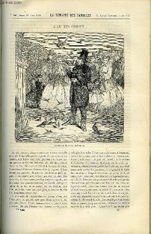 Seller image for LA SEMAINE DES FAMILLES 7EME ANNEE N29 - L'AMI DES OISEAUX DE RENE, PIERRE GRATIOLET DE CH.FLANDIN, L'AIEULE DE BERNARD LOZES, BAHIA DE FELIX-HENRI, LES DEUX CLERCS VI DE ZENAIDE FLEURIOT, VERSAILLES SOUS LOUIS XIV IV DE RENEE DE LA RICHARDAYS for sale by Le-Livre