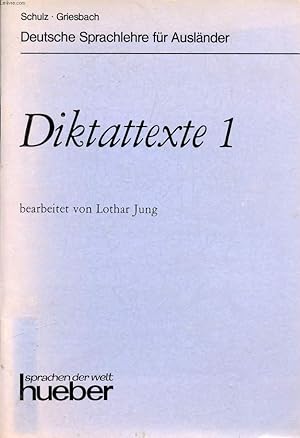 Seller image for DIKTATTEXTE 1 for sale by Le-Livre