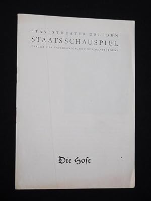 Seller image for Bltter der Staatstheater Dresden, Heft 1, 1964/65. Programmheft DIE HOSE von Sternheim. Insz.: Helfried Schbel, Bhne/ Kostme: Jochen Hasselwander. Mit Wilhelm Burmeier, Katja Kuhl, Thea Elster, Peter Herden, Wilfied Weschke, Richard Weimar for sale by Fast alles Theater! Antiquariat fr die darstellenden Knste