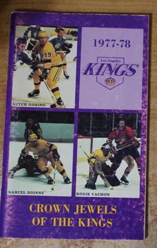 Imagen del vendedor de LOS ANGELES KINGS 1977-78 Media Guide (Cover features; Butch Goring/ Marcel Dionne/ Rogie Vachon a la venta por Comic World