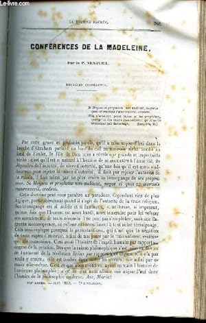 Immagine del venditore per CONFERENCES DE LA MADELEINE - 2e conference / conferences preches a notre Dame De Bordeaux - 4e conference / Confrences de controvers populaire ou solution des principales objections repandues dans le peuple surtout depuis quelques annes, contre . venduto da Le-Livre