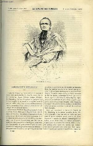 Seller image for LA SEMAINE DES FAMILLES 9EME ANNEE N40 - MONSEIGNEUR DUPANLOUP DE ALFRED NETTEMENT, CLAIRE DE FOURONNE VI DE ALFRED DE THEMAR, DERNIER COUP D'OEIL AU SALON DE 1867 DE ALFRED NETTEMENT, EXCURSIONS EN RUSSIE (FIN) DE MARIE DE F., LE SAINT-GRAAL IV for sale by Le-Livre