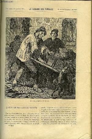 Seller image for LA SEMAINE DES FAMILLES 10EME ANNEE N7 - MARCHAND DES QUATRES SAISONS DE FELIX-HENRI, LA CANNE A LA MAIN II DE JEROME DUMOULIN, LES TROCS DU PAUVRE JEHAN DE A. LE PAS, VALLADOLID DE C. LAWRENCE, DERNIER COUP D'OEIL SUR L'EXPOSITION DE 1867 DE A NETTEMENT for sale by Le-Livre