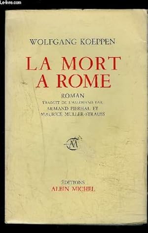 Image du vendeur pour LA MORT A ROME mis en vente par Le-Livre