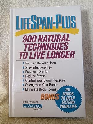 Bild des Verkufers fr LifeSpan-Plus: 900 Natural Techniques to Live Longer zum Verkauf von Prairie Creek Books LLC.