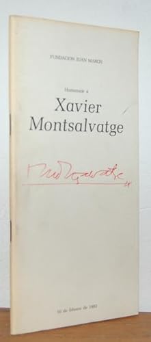 Bild des Verkufers fr HOMENAJE A XAVIER MONTSALVATGE zum Verkauf von EL RINCN ESCRITO