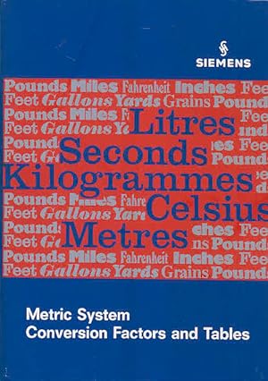 Seller image for Metric System Conversion Factors and Tables for sale by AMAHOFF- Bookstores