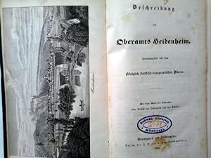 Bild des Verkufers fr Beschreibung des Oberamts Heidenheim. zum Verkauf von Herr Klaus Dieter Boettcher