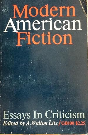 Bild des Verkufers fr Modern American Fiction zum Verkauf von Artful Dodger Books