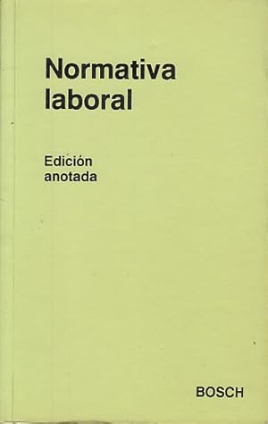 Imagen del vendedor de NORMATIVA LABORAL (Estatuto de los Trabajadores y normas complementarias) a la venta por Librera Vobiscum