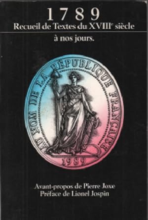 1789 Recueil de textes et documents du XVIIIe siècle à nos jours (Révolution française)