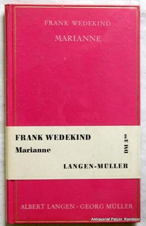 Marianne. München, Langen Müller, 1955. Kl.-8vo. 63 S., 2 Bl. Or.-Pp. (Langen-Müller's kl. Gesche...