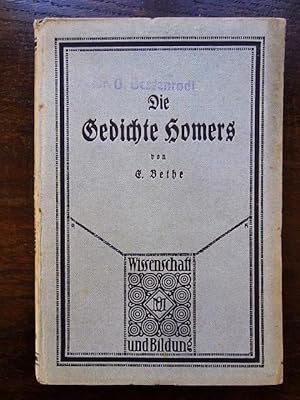 Seller image for Die Gedichte Homers. Anleitung zum Verständnis und Genuß der Dichtung for sale by Rudi Euchler Buchhandlung & Antiquariat