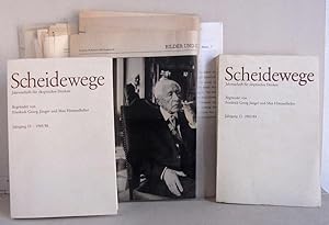 Konvolut Ernst Jünger - 40 Zeitungsartikel, 1 kopiertes Typoskript über Ernst Jünger + 4 Erstdruc...