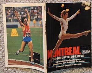 Imagen del vendedor de Montreal '76, the Games of the XXI Olymiad: Pictorial Highlights from the Photographers of Associated Press, Sports Illustrated, and Time Magazine - (Photo Front Cover Nadia Comaneci; Backcover Photo Bruce Jenner as man) a la venta por Comic World