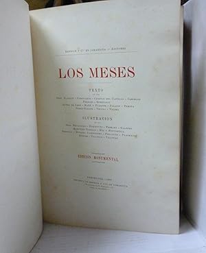 Imagen del vendedor de LOS MESES. Edicin Monumental a la venta por LIBRERIA  SANZ
