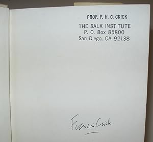 Seller image for Laws of the Game. How the Principles of Nature Govern Chance. Translated by Robert & Rita Kimber. COPY OF FRANCIS CRICK. for sale by Scientia Books, ABAA ILAB