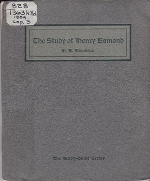 Seller image for The Study of Henry Esmond, Second Edition for sale by BookOrders