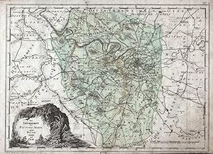 Bild des Verkufers fr Das Departement des Flusses Seine und der Flsse Seine und Oise - Seine-et-Oise Paris - carte gravure map Karte engraving. zum Verkauf von Antiquariat Steffen Vlkel GmbH