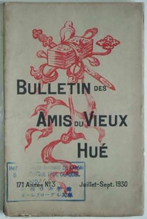 Seller image for Bulletin des Amis du Vieux Hu, 17me anne, n3, juillet-sept. 1930, for sale by LIBRAIRIE L'OPIOMANE