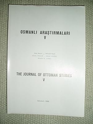 Osmanli arastirmalari / The Journal of Ottoman Studies : V