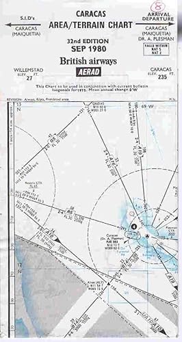 British Airways AERAD Caracas Area/Terrain Chart