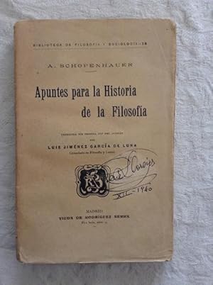 Apuntes para la Historia de la Filosofía