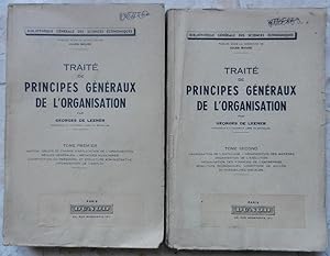 Seller image for Trait de principes gnraux de l'organisation. Tomes I et II. for sale by Librairie les mains dans les poches