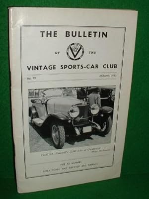Seller image for THE BULLETIN OF THE VINTAGE SPORTS CAR CLUB No 79 Autumn 1963 for sale by booksonlinebrighton