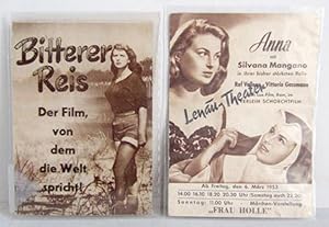 2 Original Film-Broschüren - Bitterer Reis / Anna (Silvana Mangano) / Lenau-Theater (ehemaliges K...