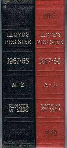 Seller image for Register Book 1967-68. Register of ships A-L, M-Z for sale by St. Jrgen Antiquariat