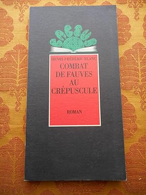 Bild des Verkufers fr Combat de fauve au crepuscule zum Verkauf von Frederic Delbos