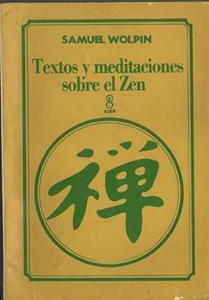 Image du vendeur pour Textos y Meditaciones Sobre El Zen mis en vente par Librera El Pez Volador