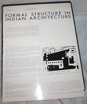 Bild des Verkufers fr Formal structure in Indian architecture zum Verkauf von Sequitur Books