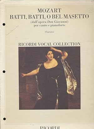 Image du vendeur pour Ricordi Batti, batti (from Don Giovanni) (Voice and Piano) Vocal Solo Series Composed by Wolfgang Amadeus Mozart mis en vente par CorgiPack