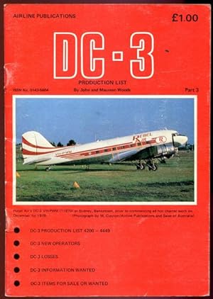 Seller image for DC-3. Production List. Airline Publications Part 3. for sale by Time Booksellers