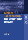 Seller image for Kleines Tabellenbuch fr steuerliche Berater 2008 for sale by Kirjat Literatur- & Dienstleistungsgesellschaft mbH