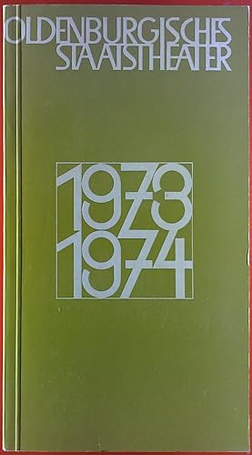 Bild des Verkufers fr Spielzeit 1973 - 1974. Der Wiedertufer; Gtterdmmerung; arme Mrder; ect. zum Verkauf von biblion2