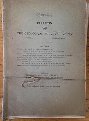 The Geological Survey of China Number 7. December, 1925