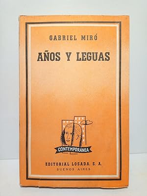 Bild des Verkufers fr Aos y leguas zum Verkauf von Librera Miguel Miranda