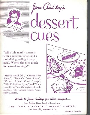Jane Ashley's Dessert Cues ( Undated)