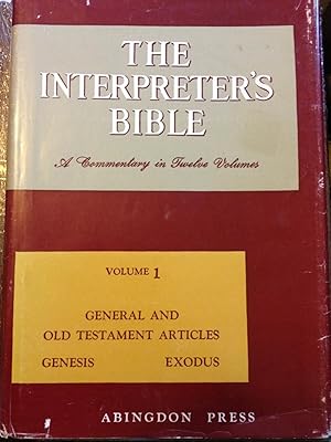 Imagen del vendedor de The New Interpreter's Bible: Volume 1 General and Old Testament Articles; Genesis; Exodus; and Leviticus a la venta por Ocean Tango Books