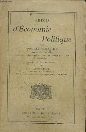 Bild des Verkufers fr PRECIS D'ECONOMIE POLITIQUE zum Verkauf von Le-Livre