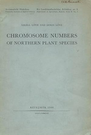 Image du vendeur pour Chromosome Numbers of Northern Plant Species [Sir John Burnett's copy] mis en vente par Mike Park Ltd