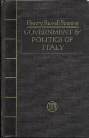 Seller image for Government and Politics of Italy for sale by Works on Paper