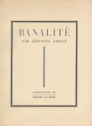 BANALITÉ ILLUSTRÉ DE RÉOGRAMMES ET RECHERCHES D'OBJECTS DE LORIS ET PARRY.