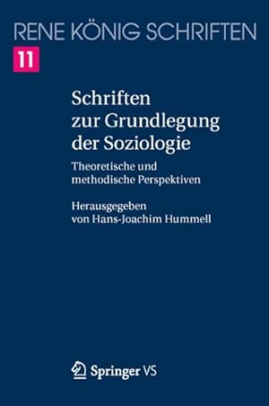 Seller image for Schriften zur Grundlegung der Soziologie : Theoretische und methodische Perspektiven for sale by AHA-BUCH GmbH