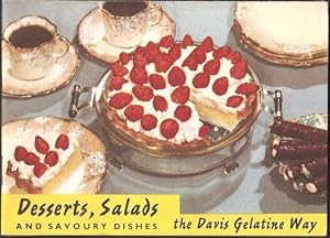 Seller image for Desserts, Salads and Savoury Dishes the Davis Gelatine Way. c.1960. for sale by Janet Clarke Books ABA